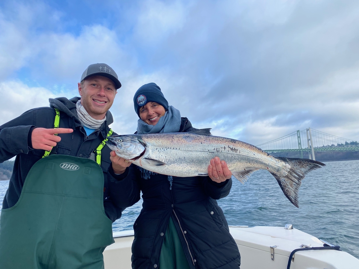 Blackmouth/Chinook Salmon caught near downtown Seattle
