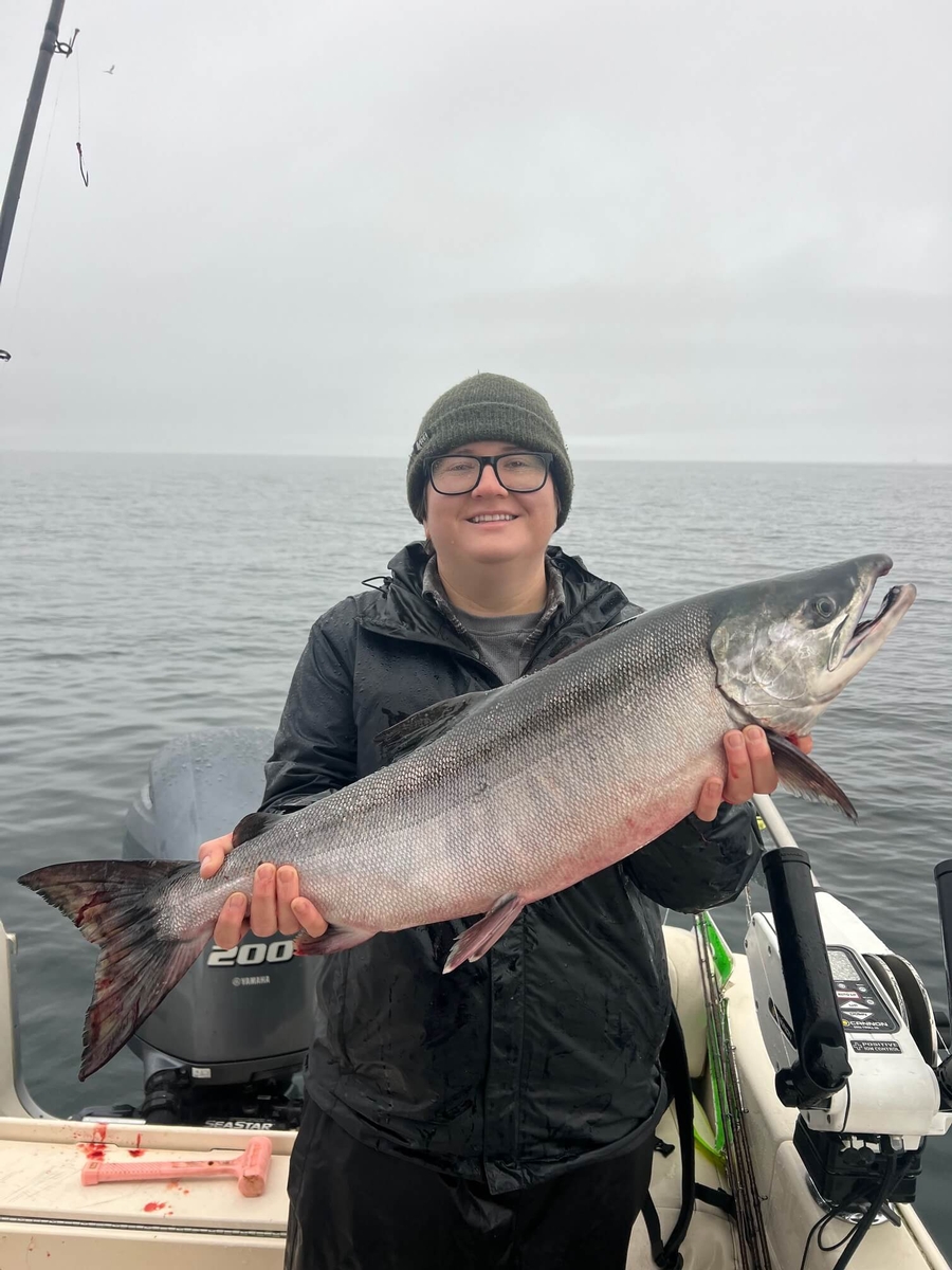 Early winter chinook salmon in Seattle